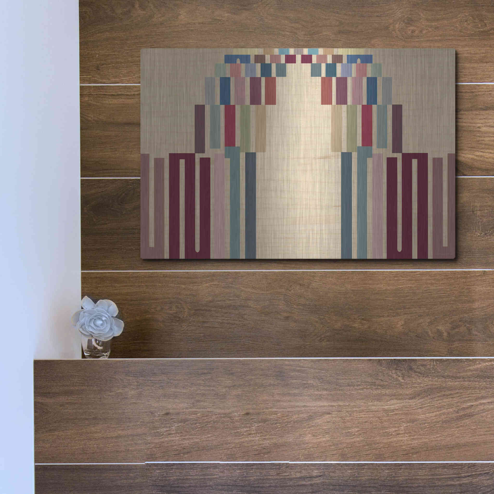 Luxe Metal Art 'Up or Down' by Kamdon Kreations, Metal Wall Art,16x12