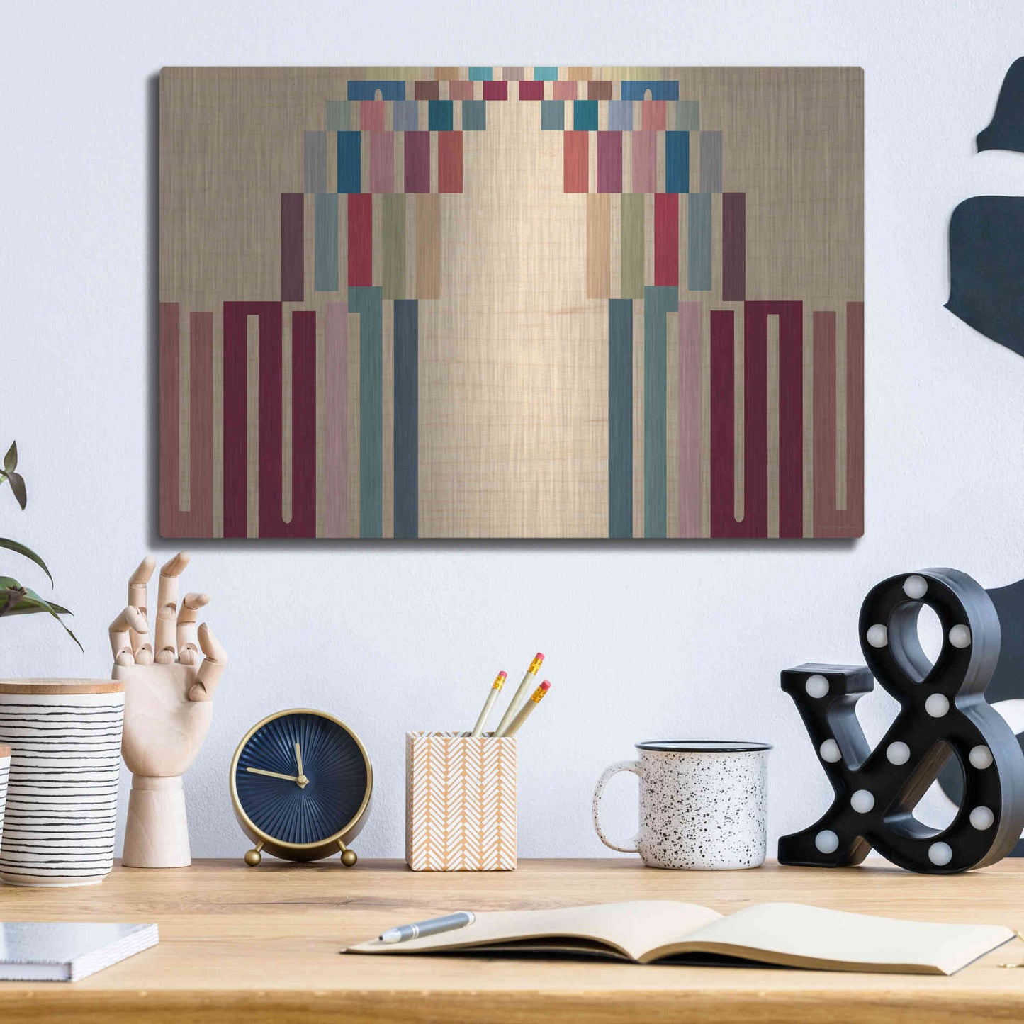 Luxe Metal Art 'Up or Down' by Kamdon Kreations, Metal Wall Art,16x12