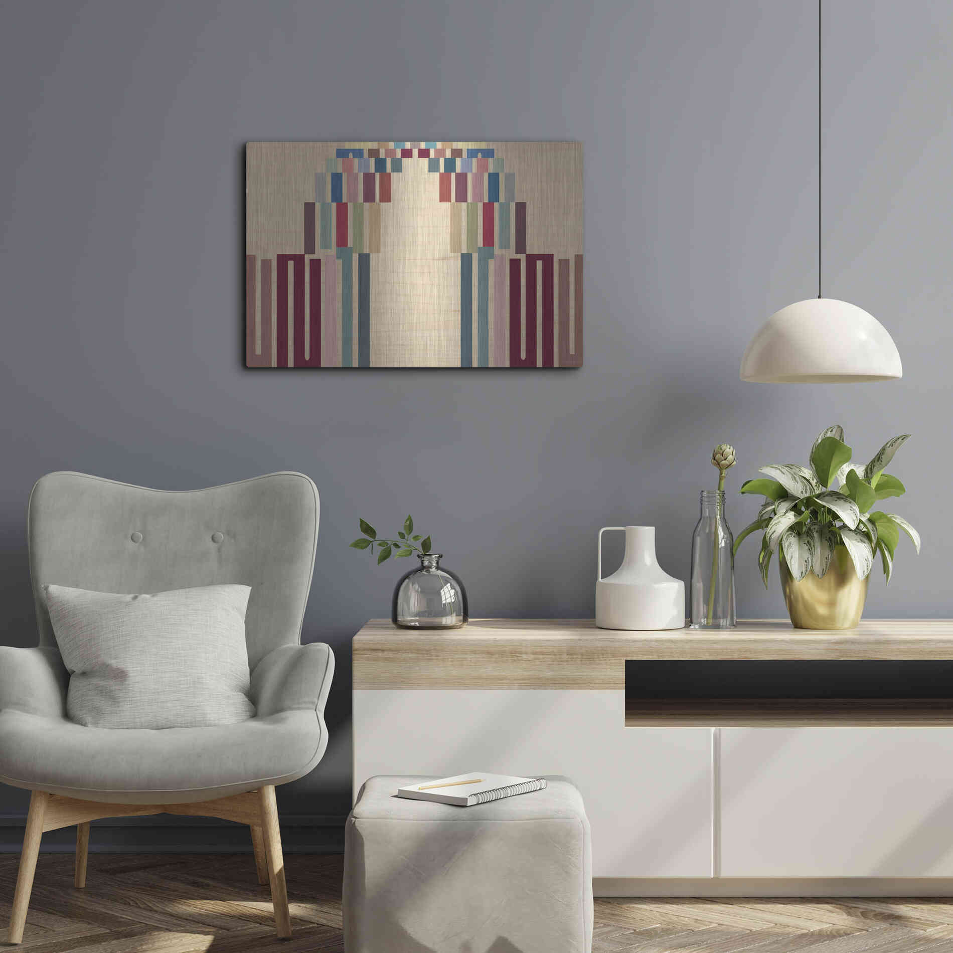 Luxe Metal Art 'Up or Down' by Kamdon Kreations, Metal Wall Art,24x16