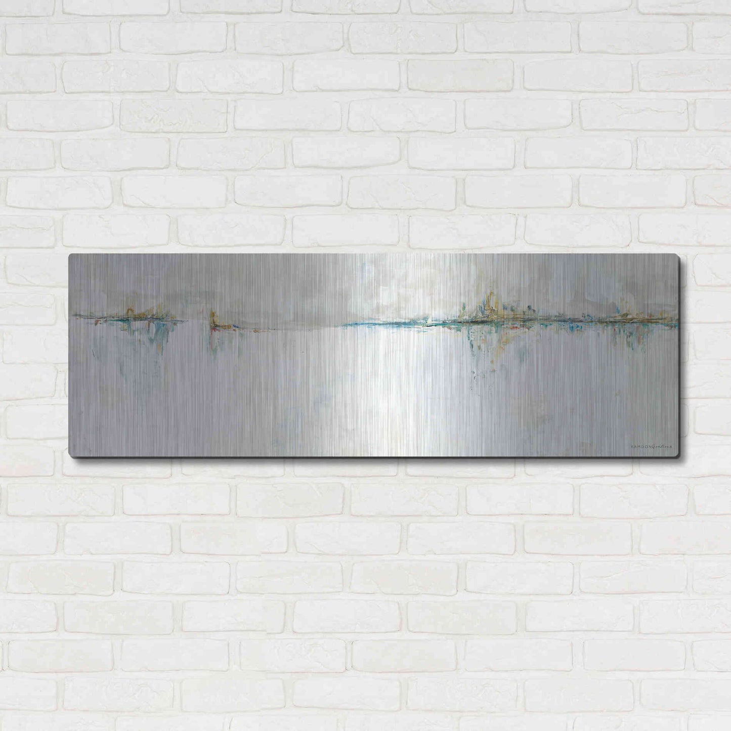 Luxe Metal Art 'A New Day    ' by Kamdon Kreations, Metal Wall Art,48x16