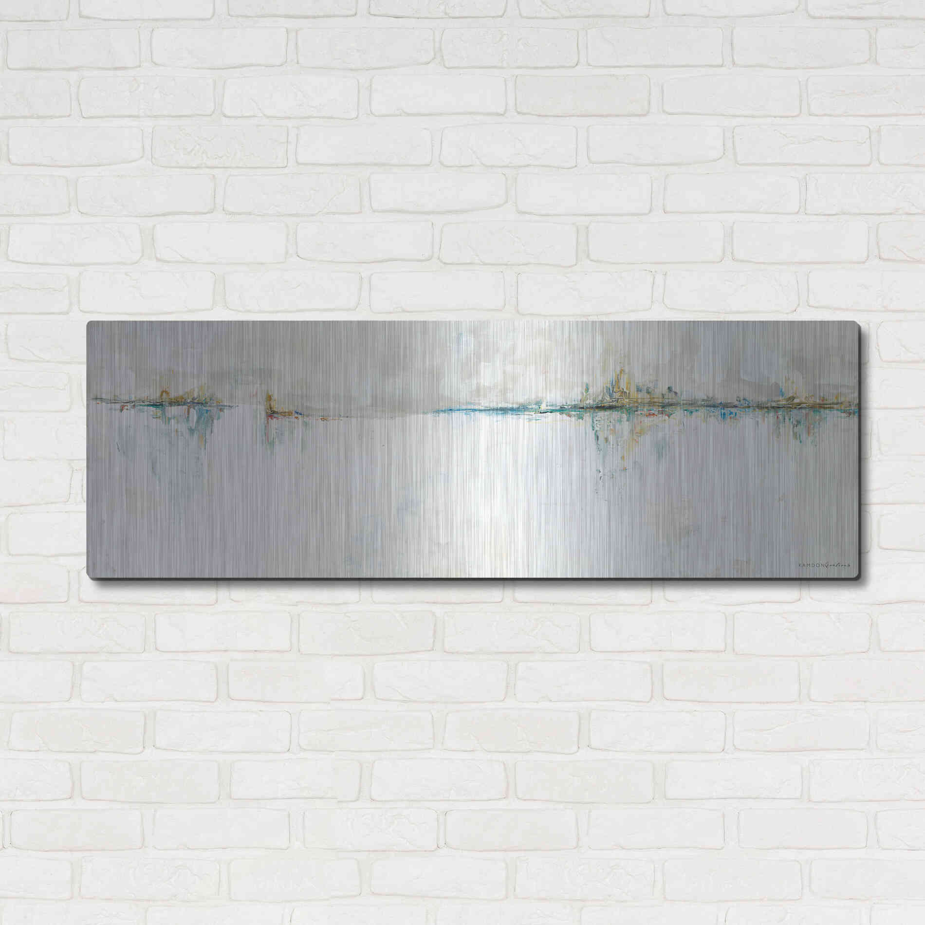 Luxe Metal Art 'A New Day    ' by Kamdon Kreations, Metal Wall Art,48x16