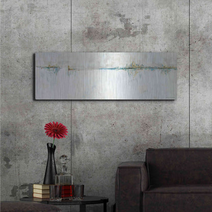 Luxe Metal Art 'A New Day    ' by Kamdon Kreations, Metal Wall Art,48x16