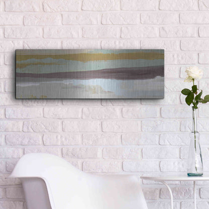Luxe Metal Art 'On the Horizon   ' by Kamdon Kreations, Metal Wall Art,36x12