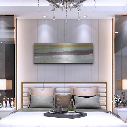 Luxe Metal Art 'On the Horizon   ' by Kamdon Kreations, Metal Wall Art,48x16