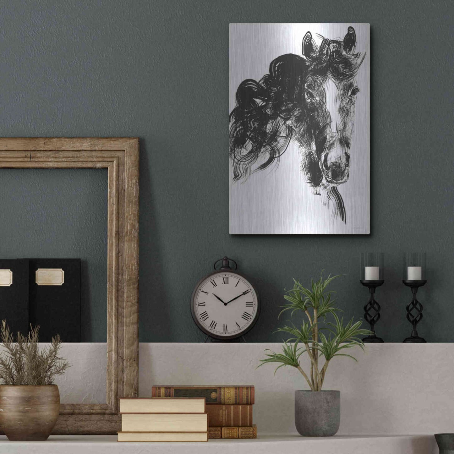 Luxe Metal Art 'Sweet Filly' by Kamdon Kreations, Metal Wall Art,12x16