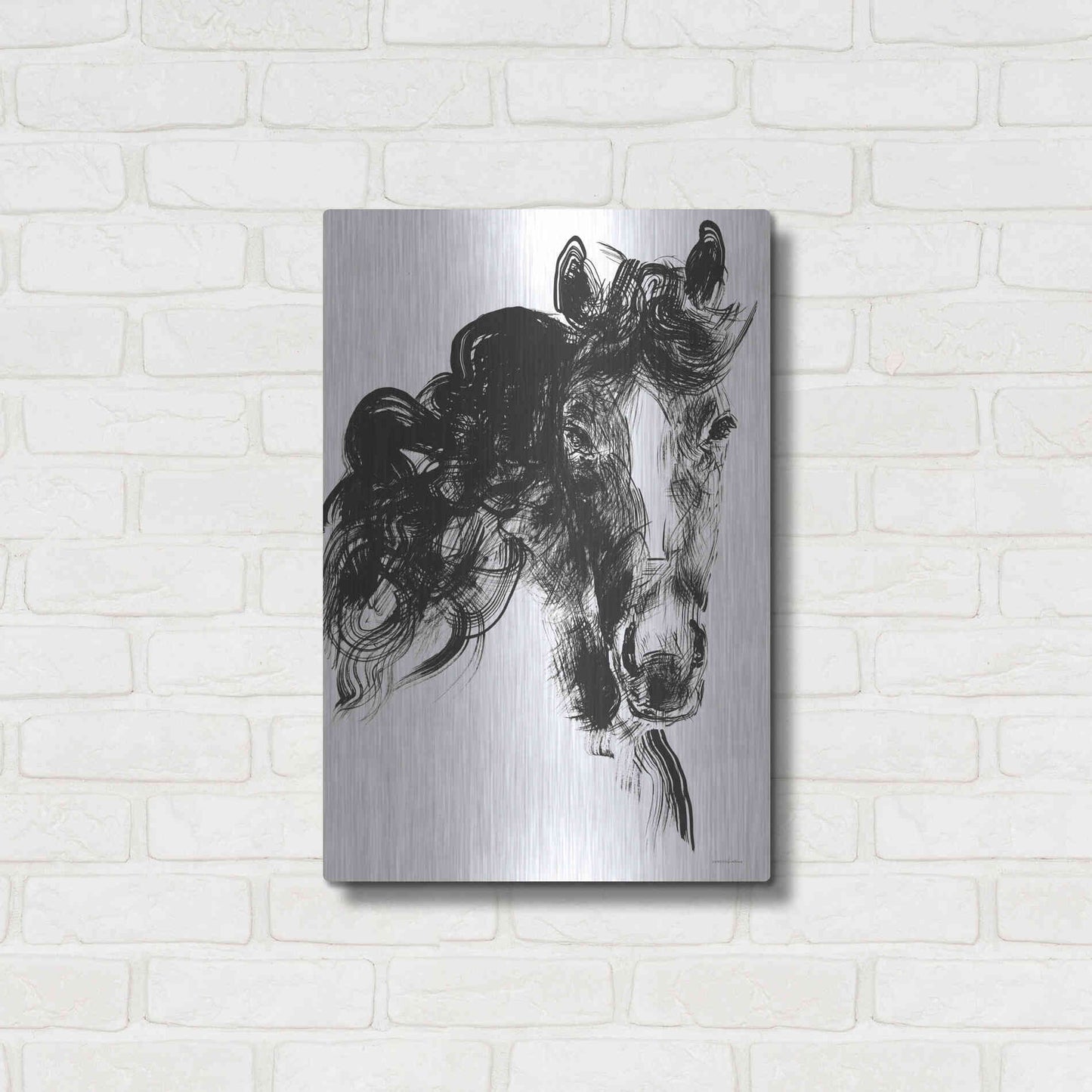 Luxe Metal Art 'Sweet Filly' by Kamdon Kreations, Metal Wall Art,16x24