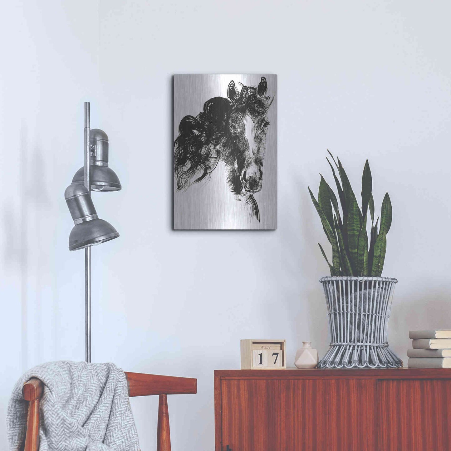 Luxe Metal Art 'Sweet Filly' by Kamdon Kreations, Metal Wall Art,16x24