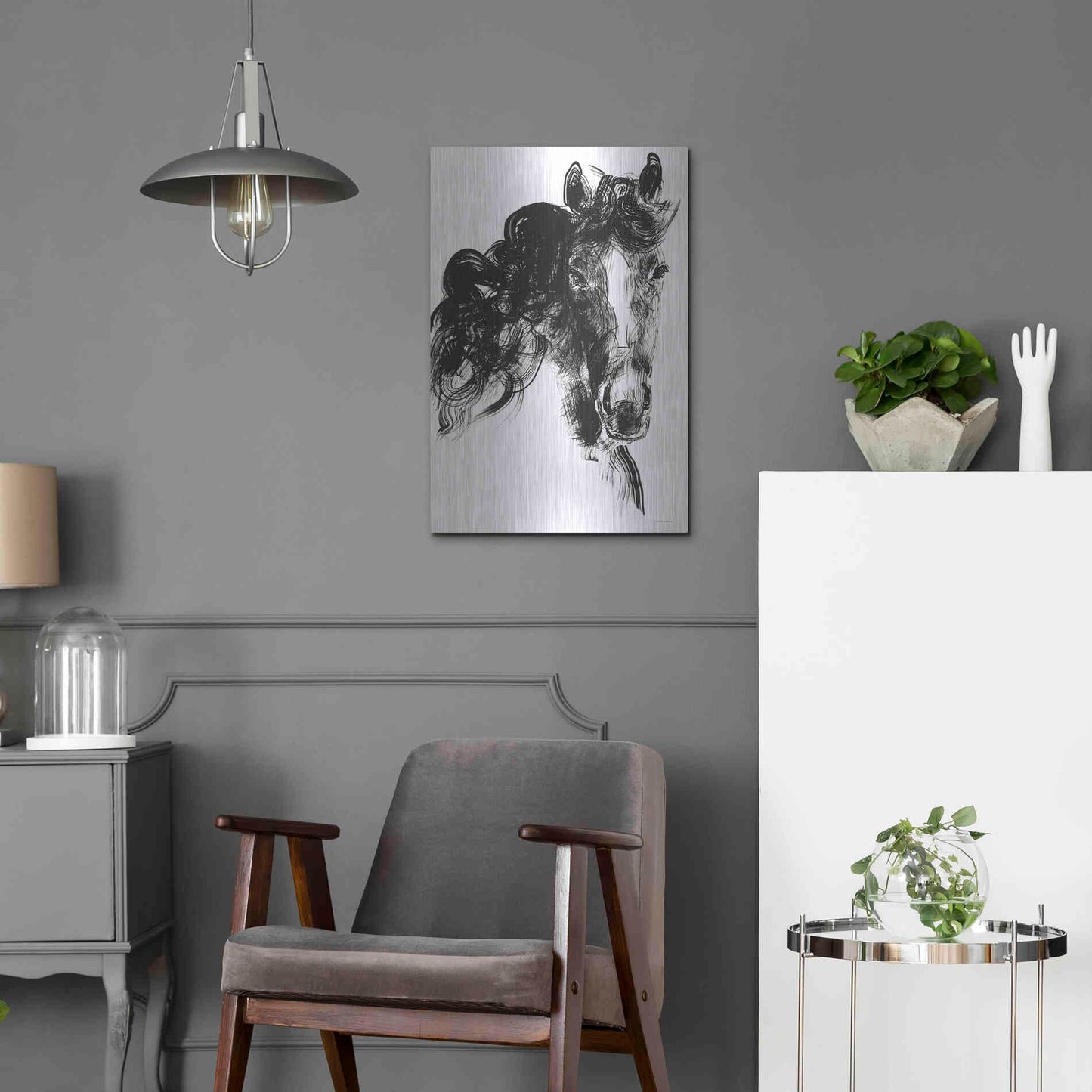 Luxe Metal Art 'Sweet Filly' by Kamdon Kreations, Metal Wall Art,16x24