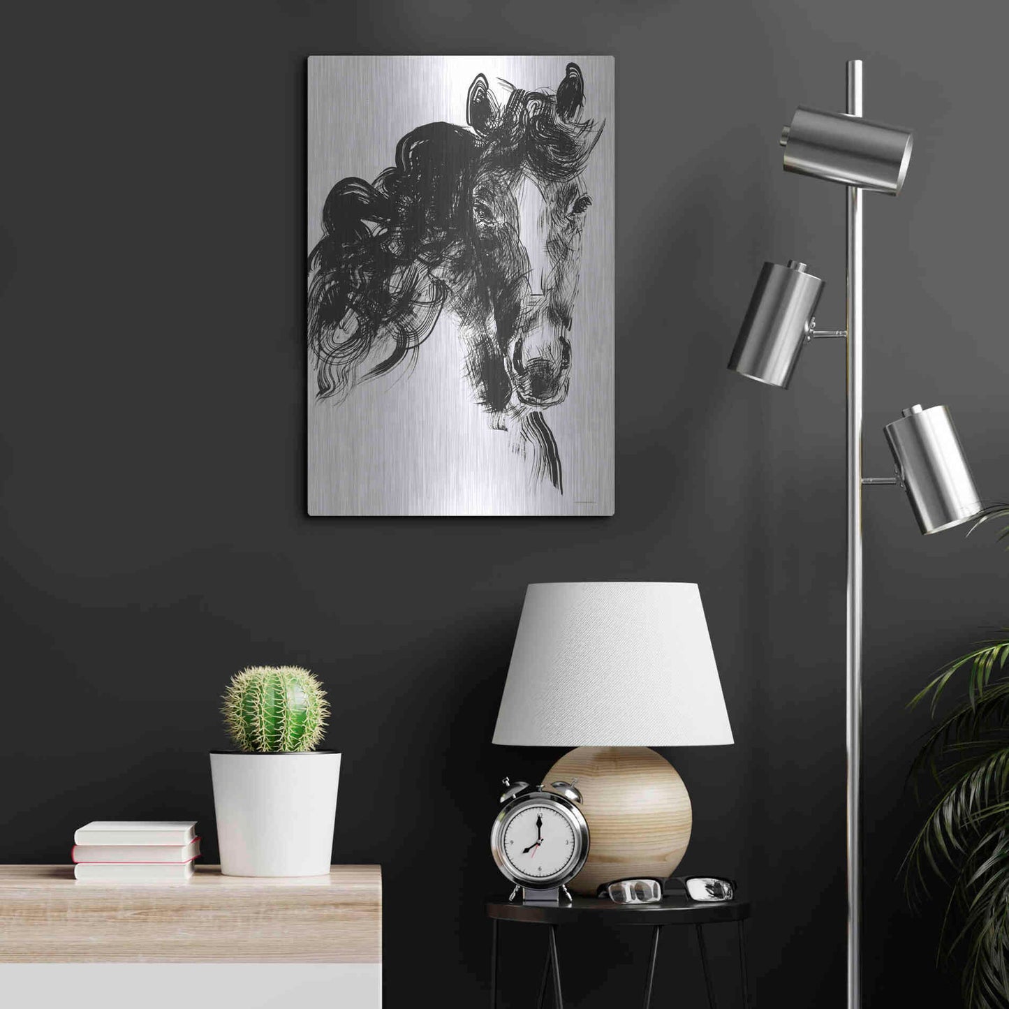 Luxe Metal Art 'Sweet Filly' by Kamdon Kreations, Metal Wall Art,16x24