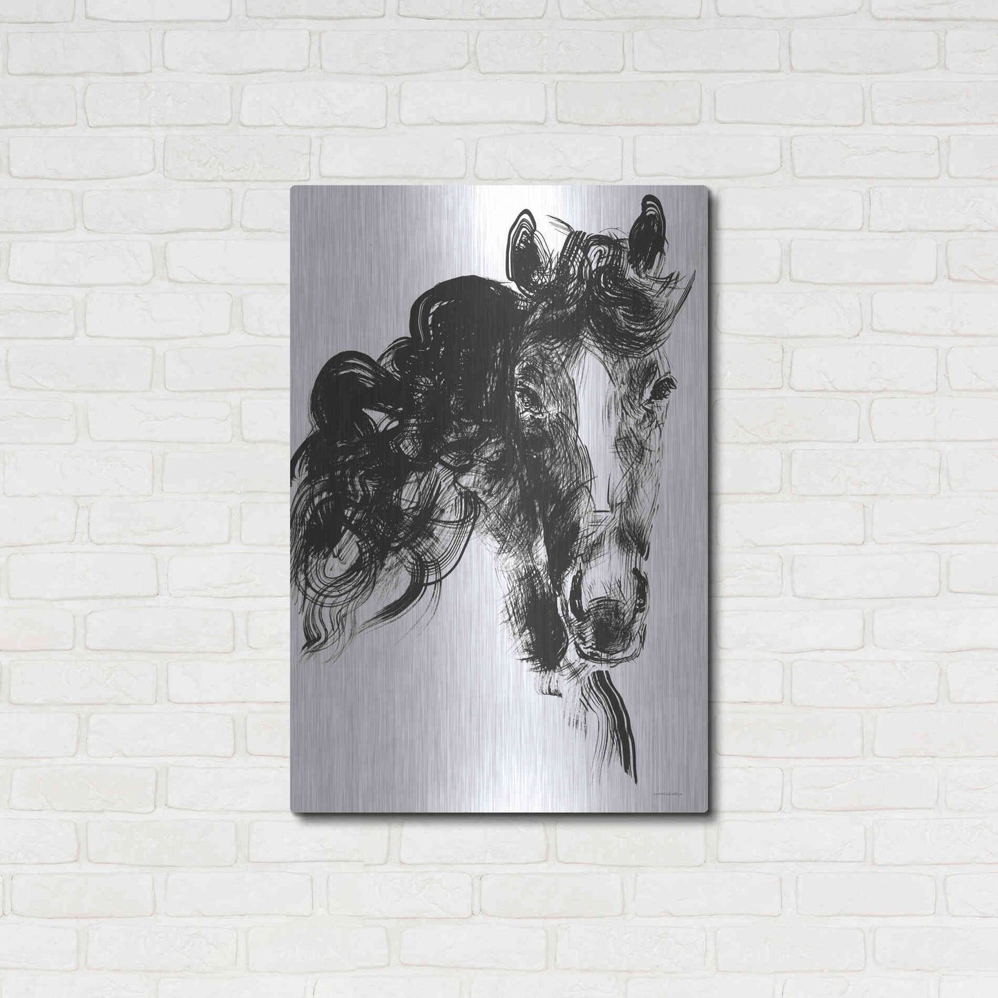 Luxe Metal Art 'Sweet Filly' by Kamdon Kreations, Metal Wall Art,24x36