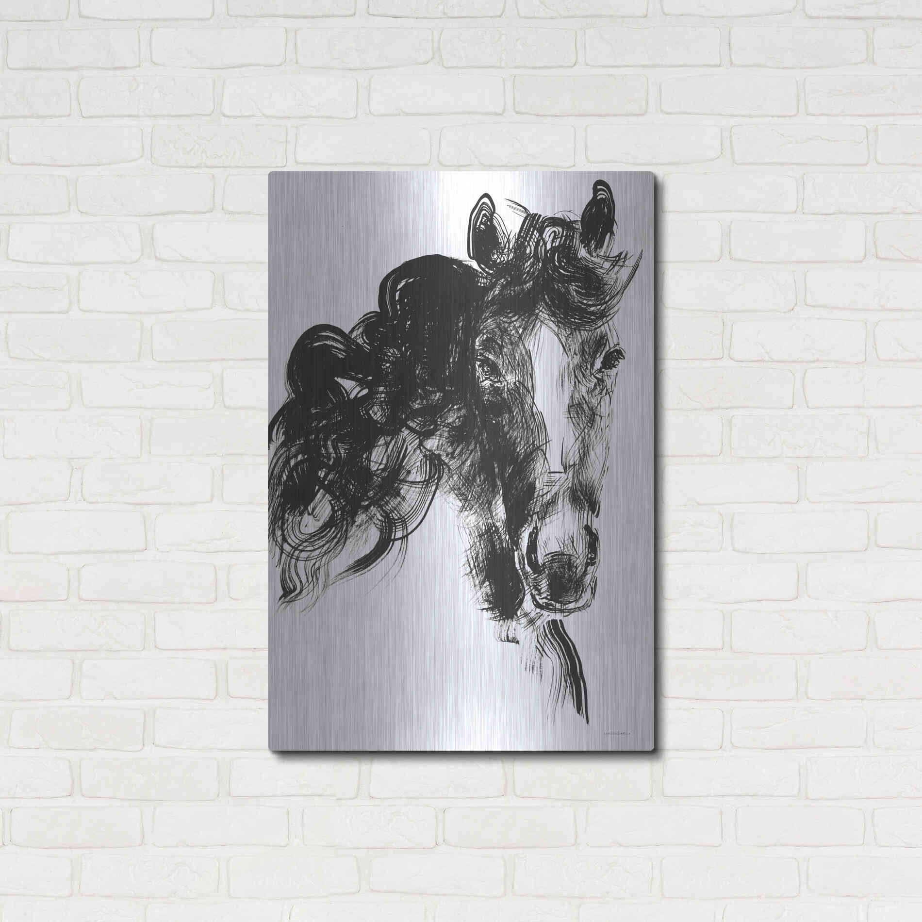 Luxe Metal Art 'Sweet Filly' by Kamdon Kreations, Metal Wall Art,24x36