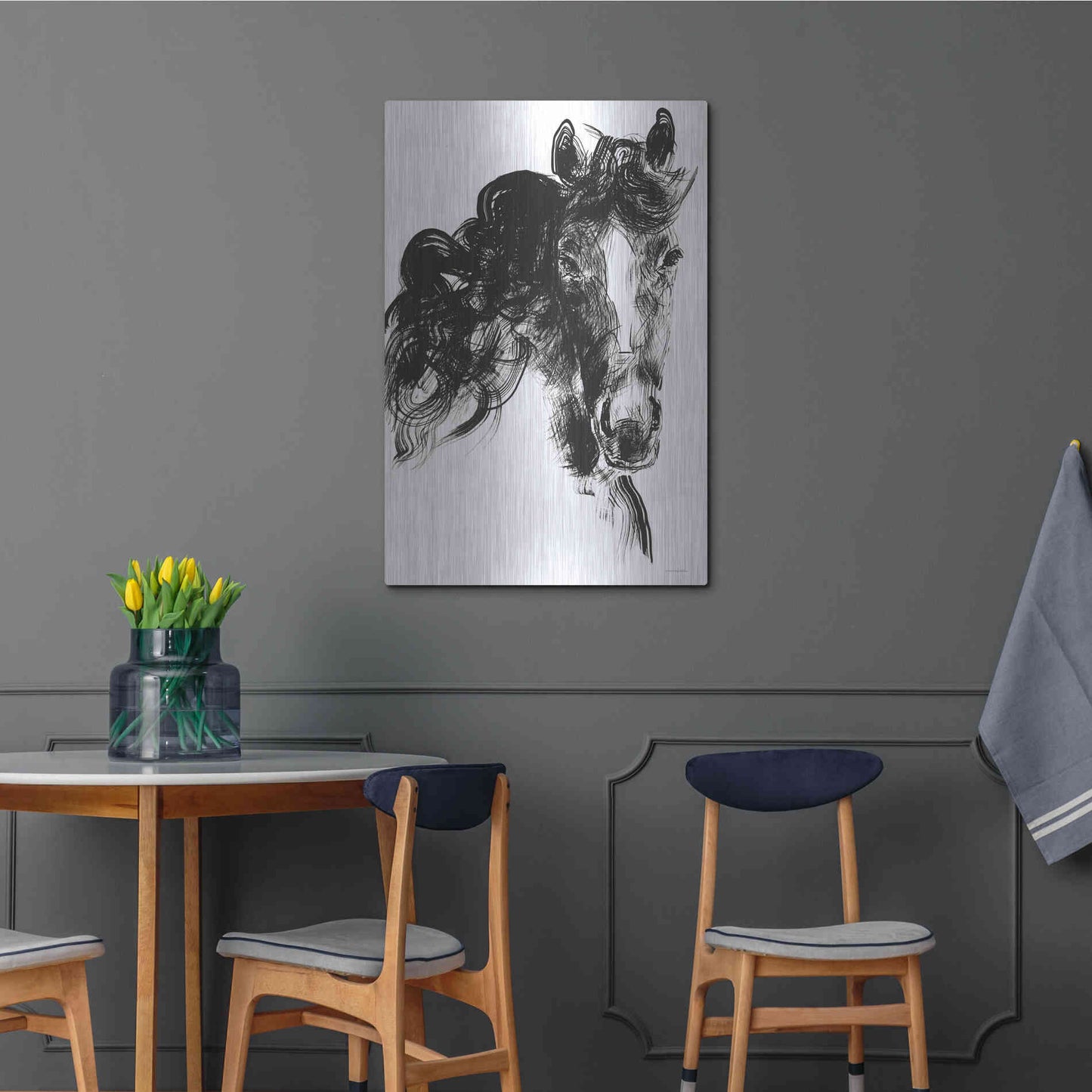 Luxe Metal Art 'Sweet Filly' by Kamdon Kreations, Metal Wall Art,24x36