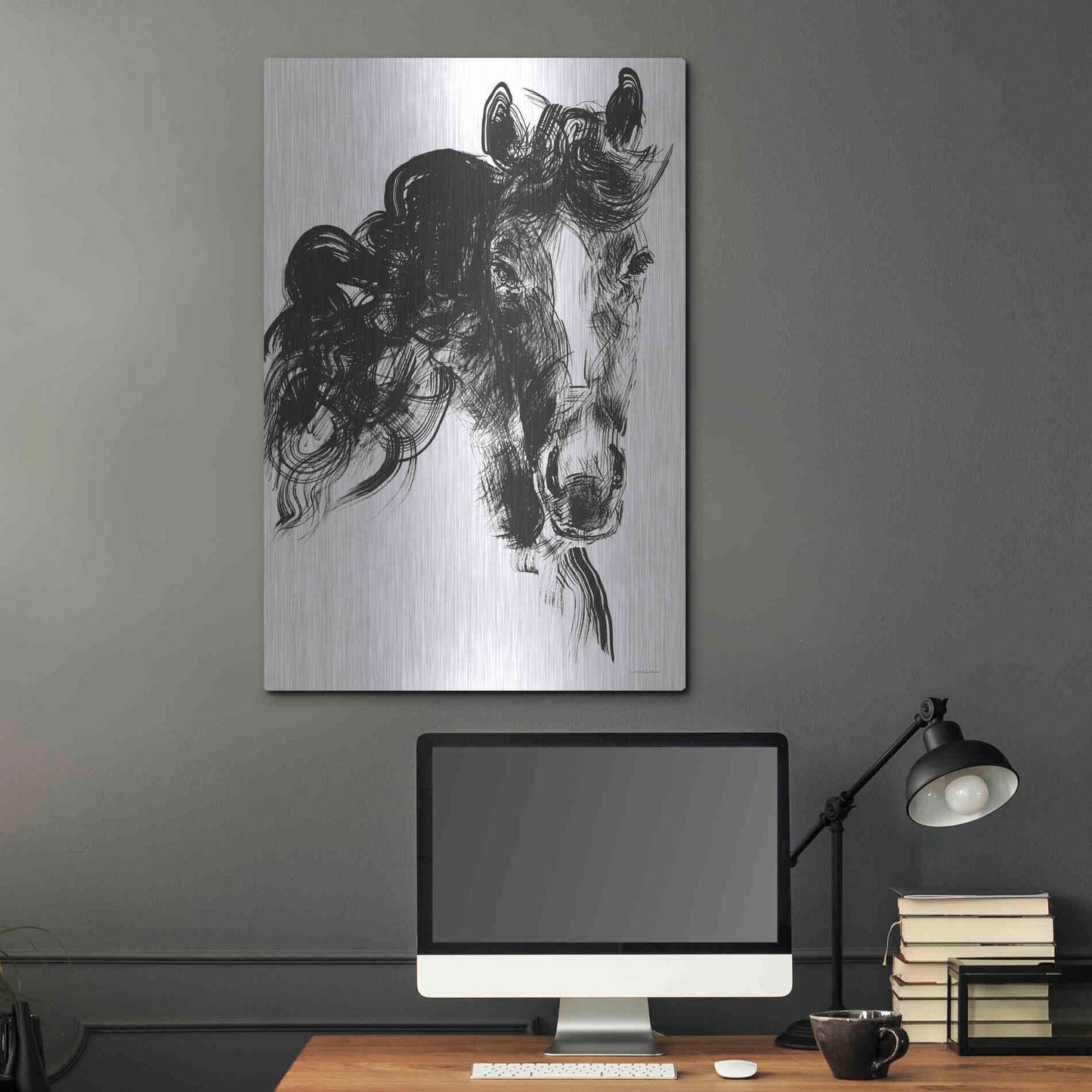 Luxe Metal Art 'Sweet Filly' by Kamdon Kreations, Metal Wall Art,24x36