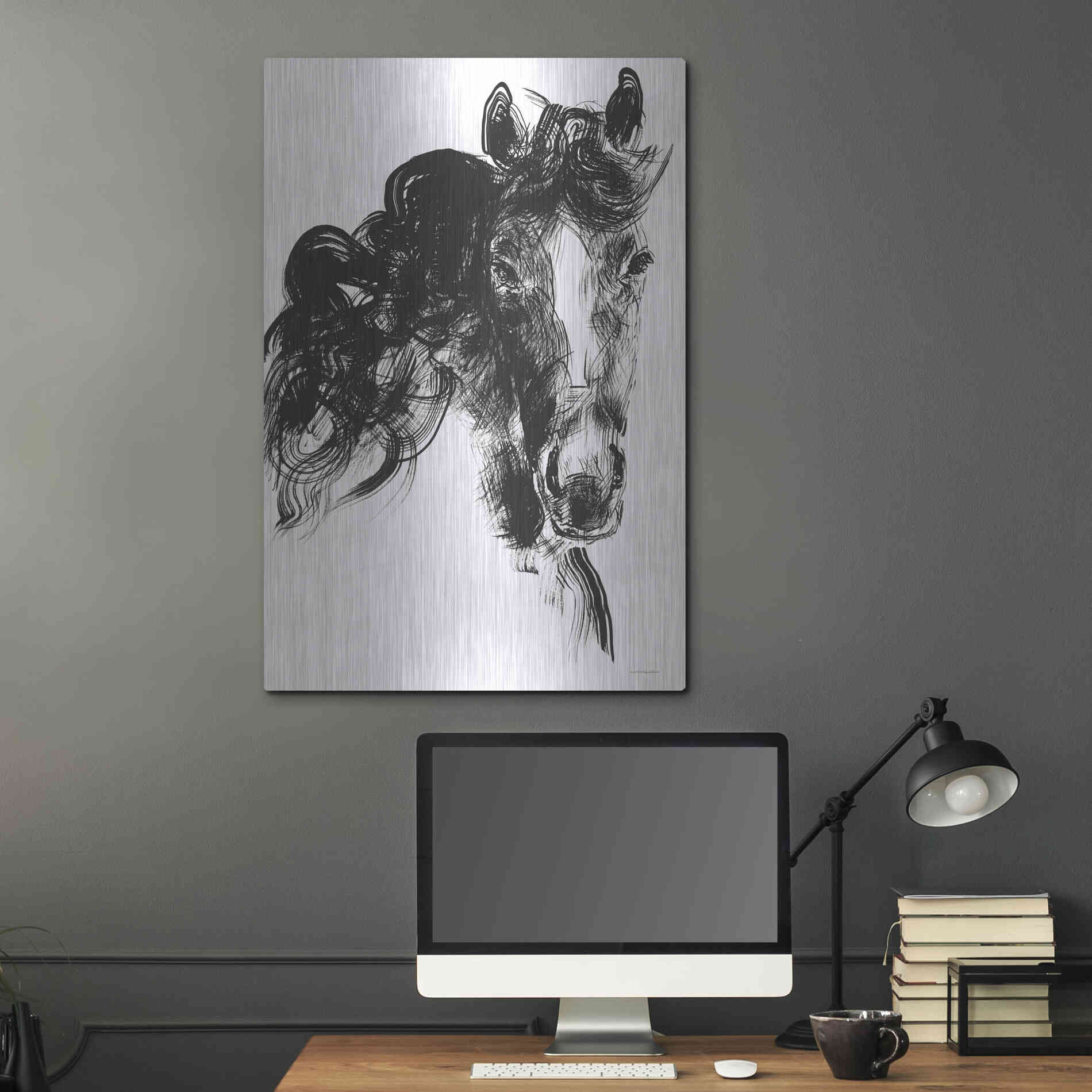 Luxe Metal Art 'Sweet Filly' by Kamdon Kreations, Metal Wall Art,24x36