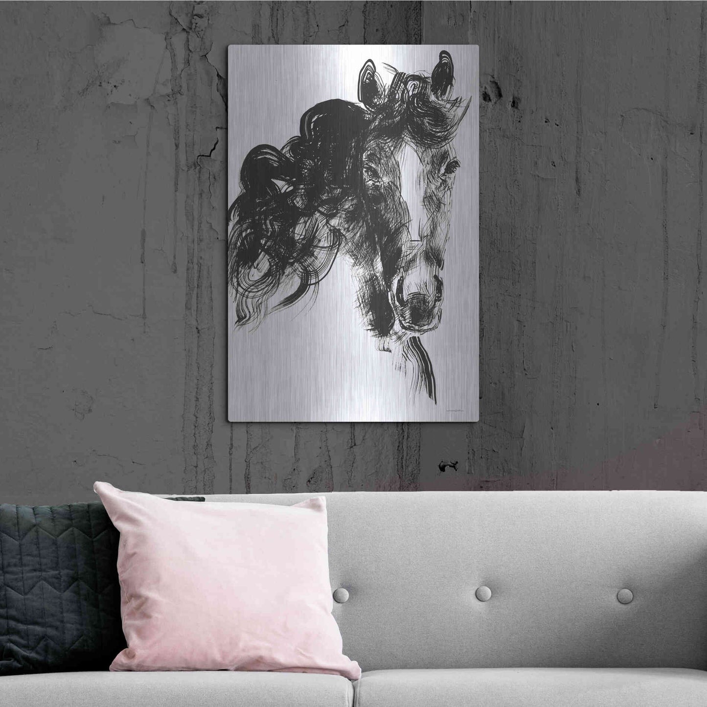 Luxe Metal Art 'Sweet Filly' by Kamdon Kreations, Metal Wall Art,24x36