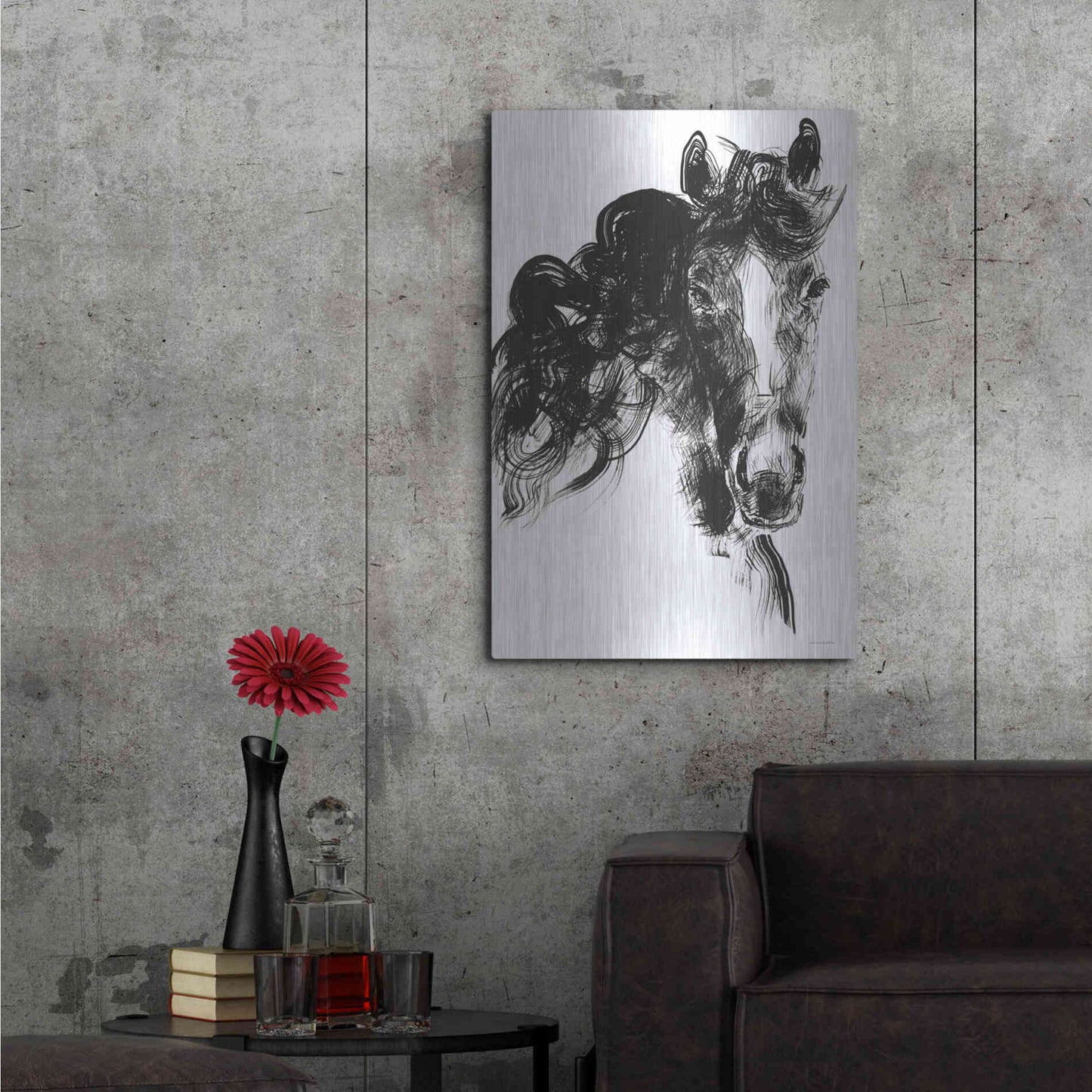 Luxe Metal Art 'Sweet Filly' by Kamdon Kreations, Metal Wall Art,24x36