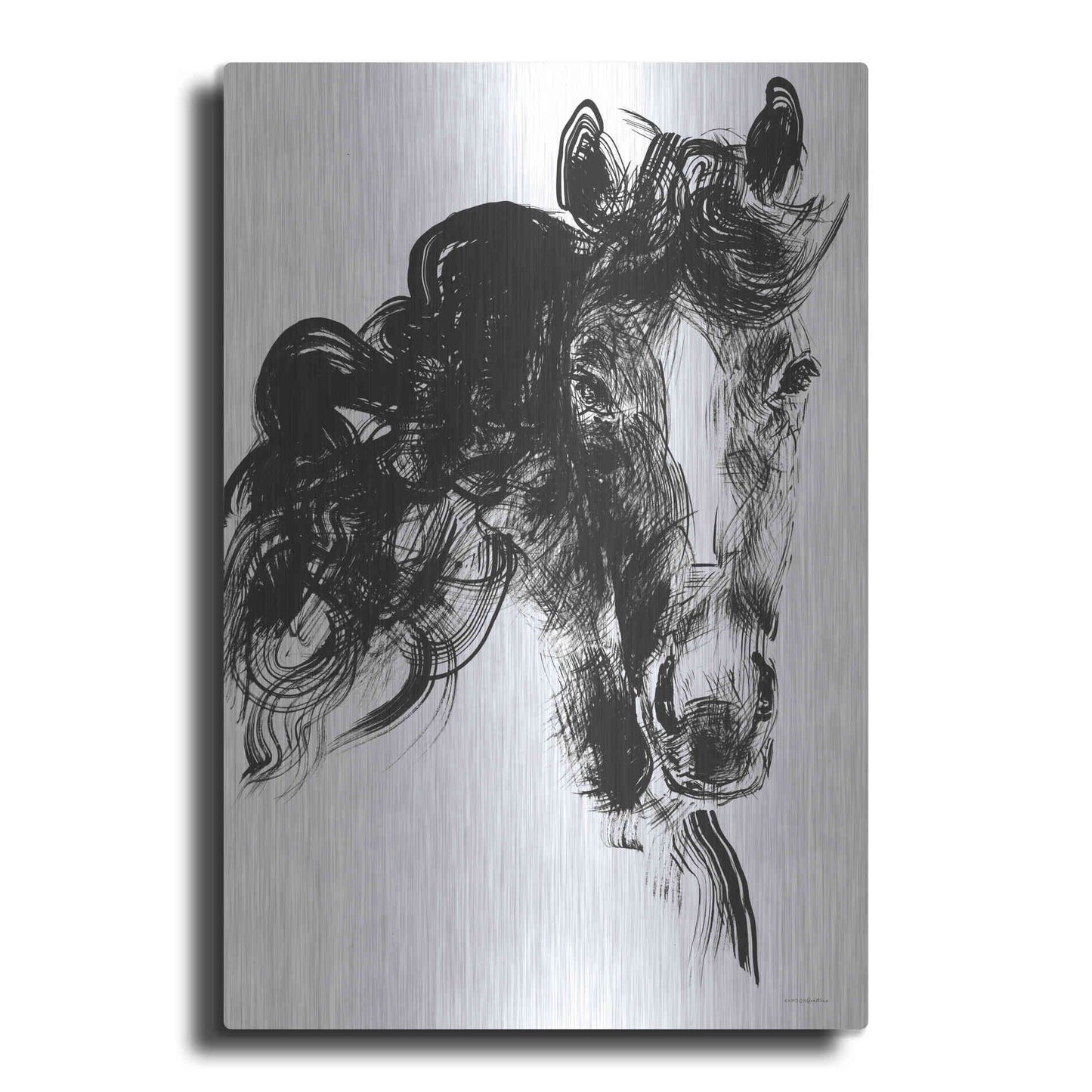 Luxe Metal Art 'Sweet Filly' by Kamdon Kreations, Metal Wall Art