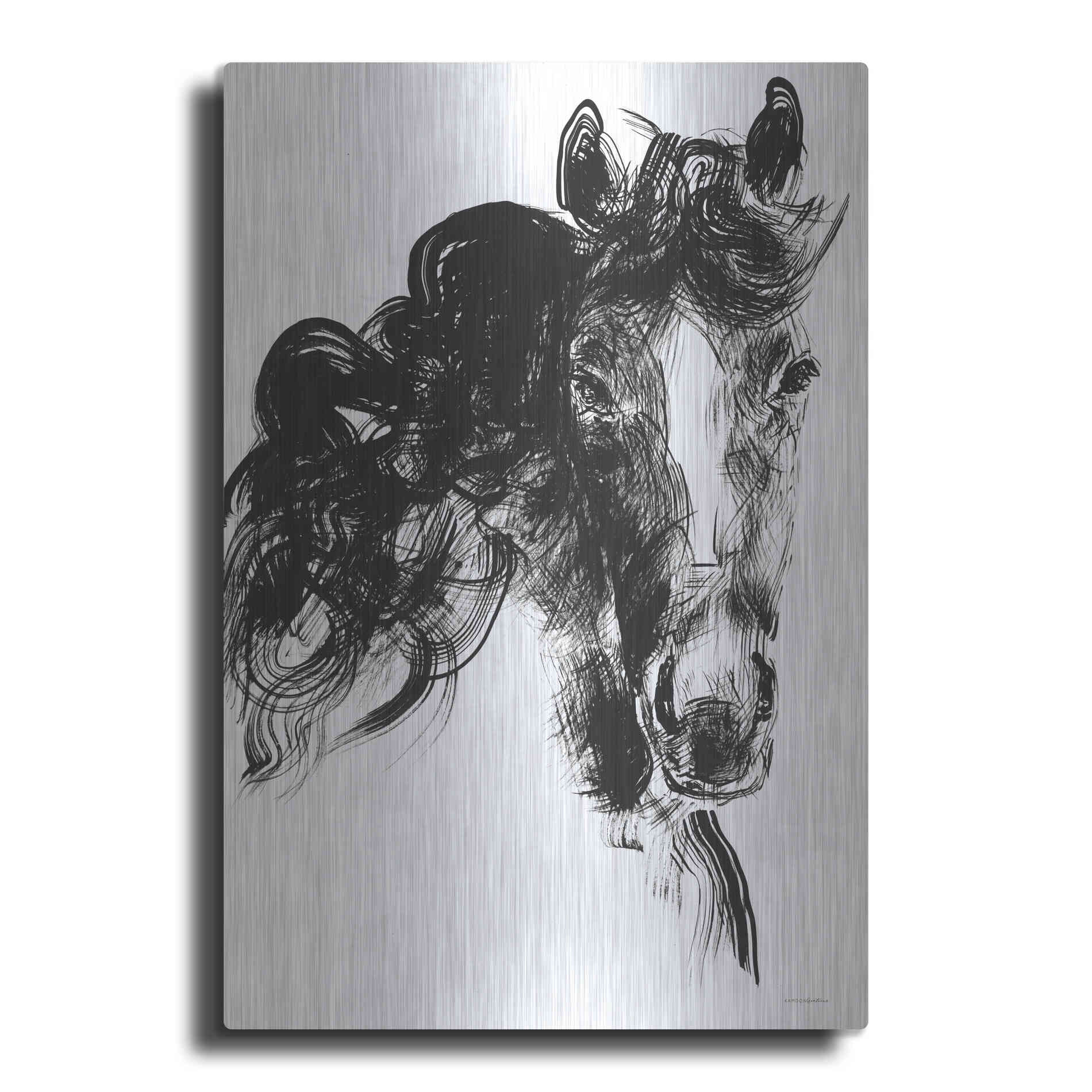 Luxe Metal Art 'Sweet Filly' by Kamdon Kreations, Metal Wall Art