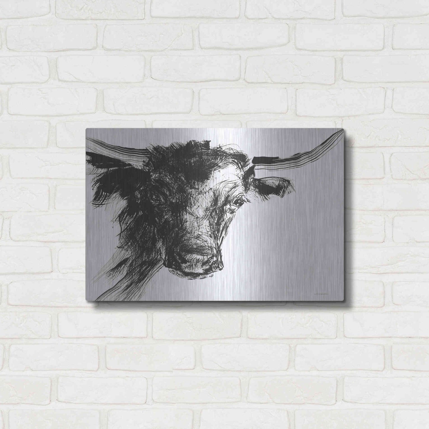 Luxe Metal Art 'Linear Growth' by Kamdon Kreations, Metal Wall Art,24x16