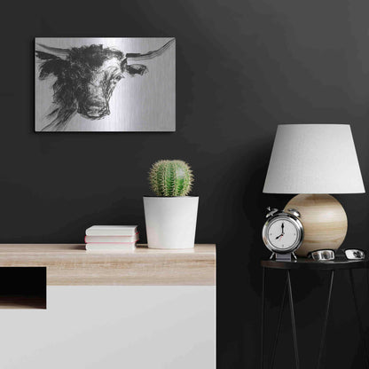 Luxe Metal Art 'Linear Growth' by Kamdon Kreations, Metal Wall Art,24x16