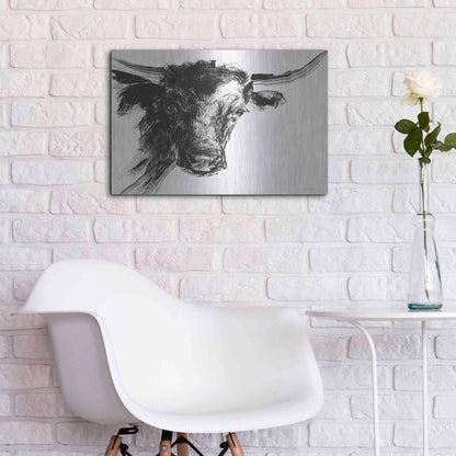 Luxe Metal Art 'Linear Growth' by Kamdon Kreations, Metal Wall Art,24x16