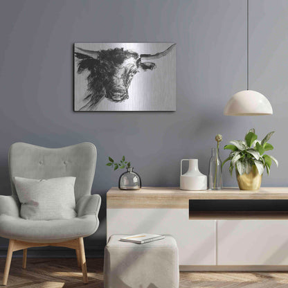 Luxe Metal Art 'Linear Growth' by Kamdon Kreations, Metal Wall Art,24x16