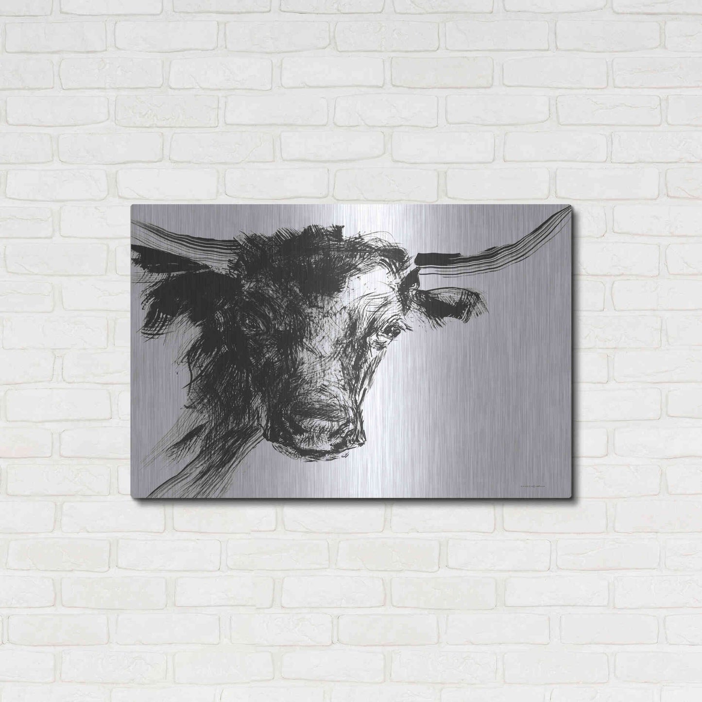 Luxe Metal Art 'Linear Growth' by Kamdon Kreations, Metal Wall Art,36x24