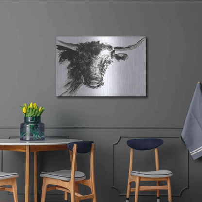 Luxe Metal Art 'Linear Growth' by Kamdon Kreations, Metal Wall Art,36x24