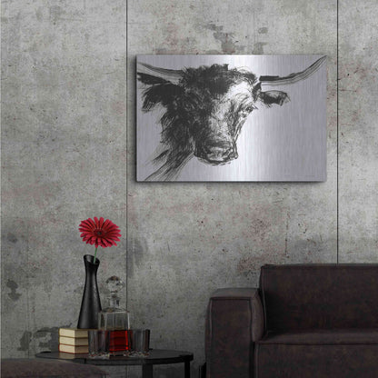 Luxe Metal Art 'Linear Growth' by Kamdon Kreations, Metal Wall Art,36x24