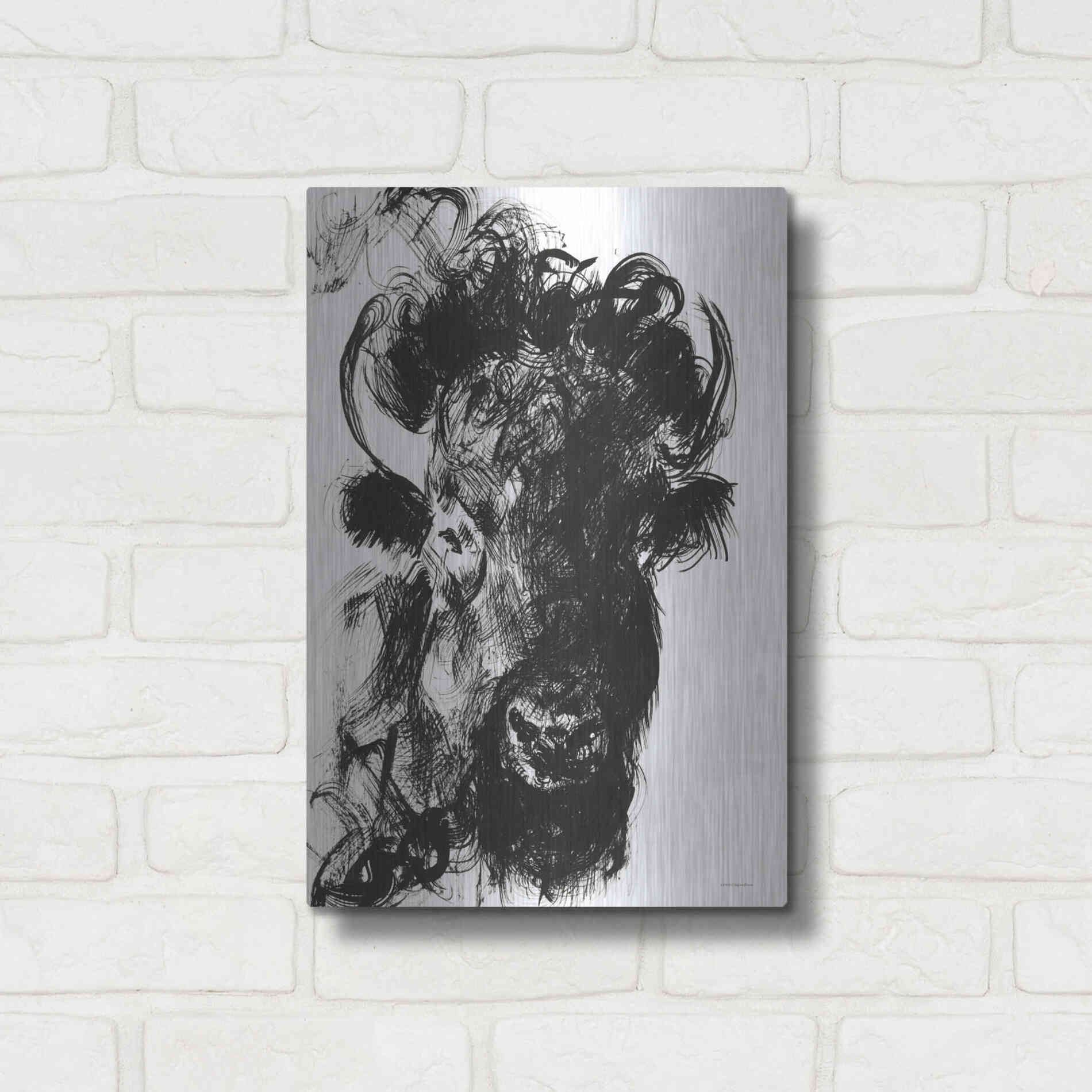 Luxe Metal Art 'Harrison' by Kamdon Kreations, Metal Wall Art,12x16