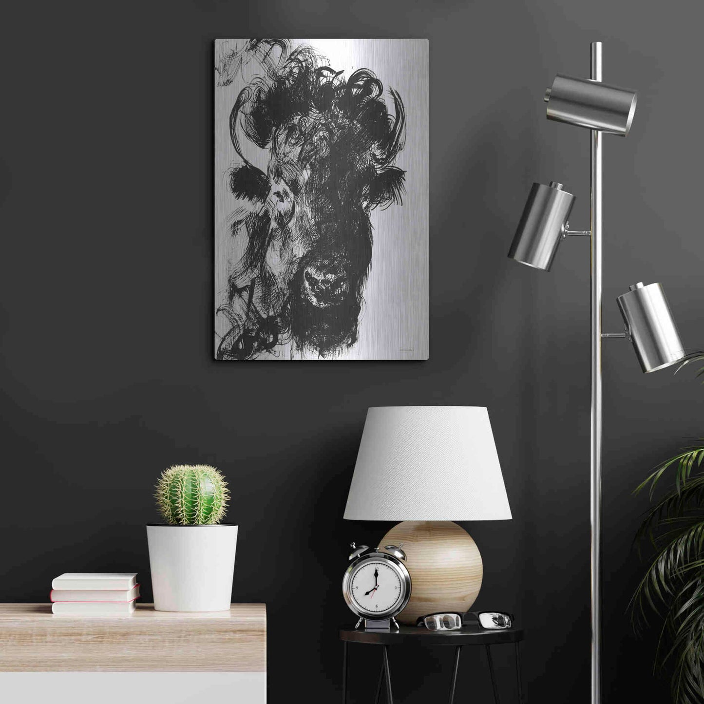 Luxe Metal Art 'Harrison' by Kamdon Kreations, Metal Wall Art,16x24