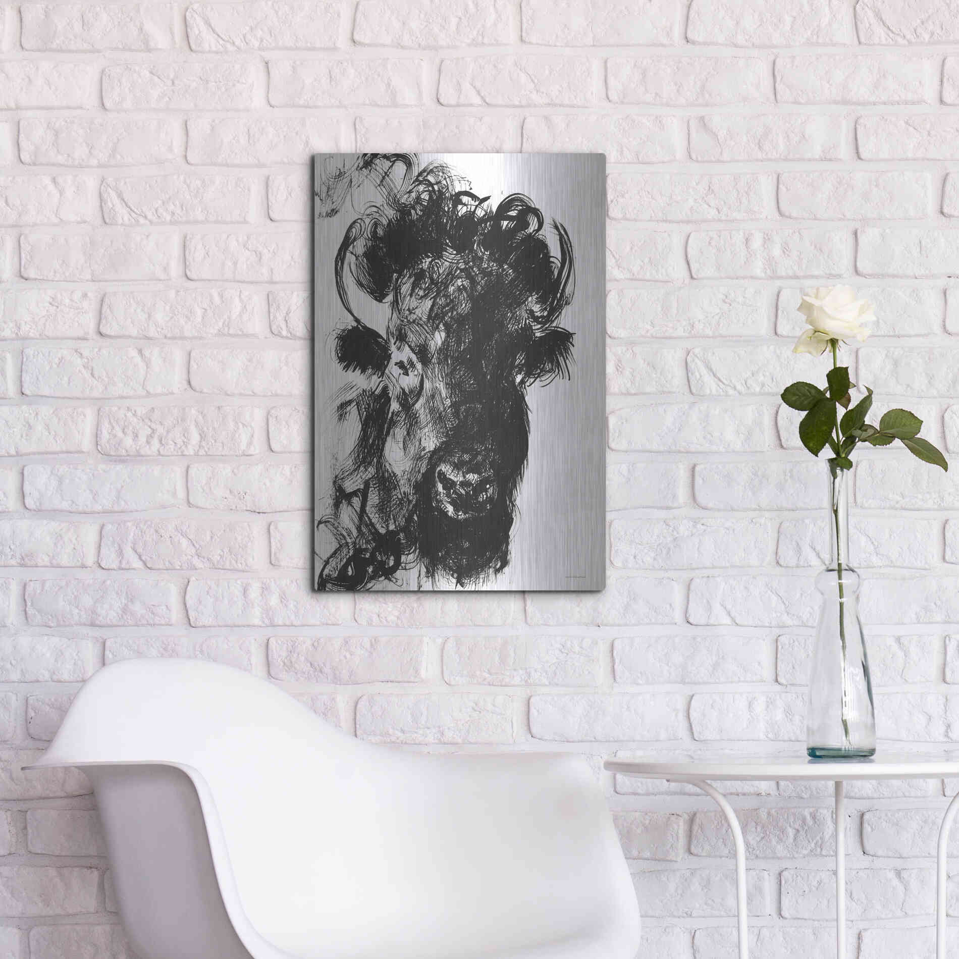 Luxe Metal Art 'Harrison' by Kamdon Kreations, Metal Wall Art,16x24