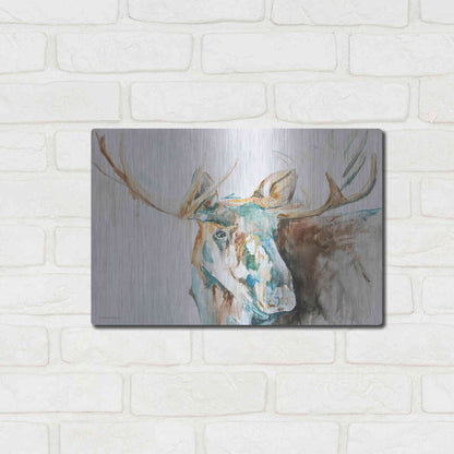 Luxe Metal Art 'Water Moose' by Kamdon Kreations, Metal Wall Art,16x12