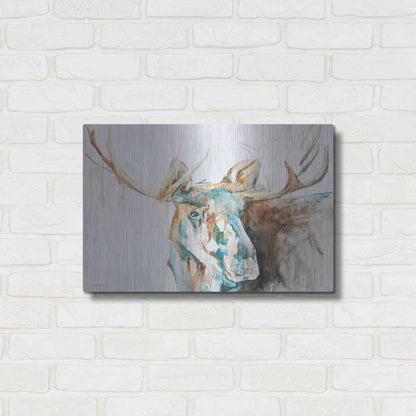 Luxe Metal Art 'Water Moose' by Kamdon Kreations, Metal Wall Art,24x16