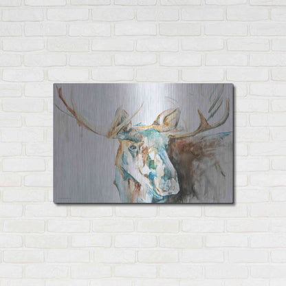 Luxe Metal Art 'Water Moose' by Kamdon Kreations, Metal Wall Art,36x24