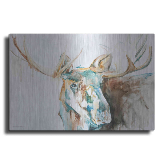 Luxe Metal Art 'Water Moose' by Kamdon Kreations, Metal Wall Art