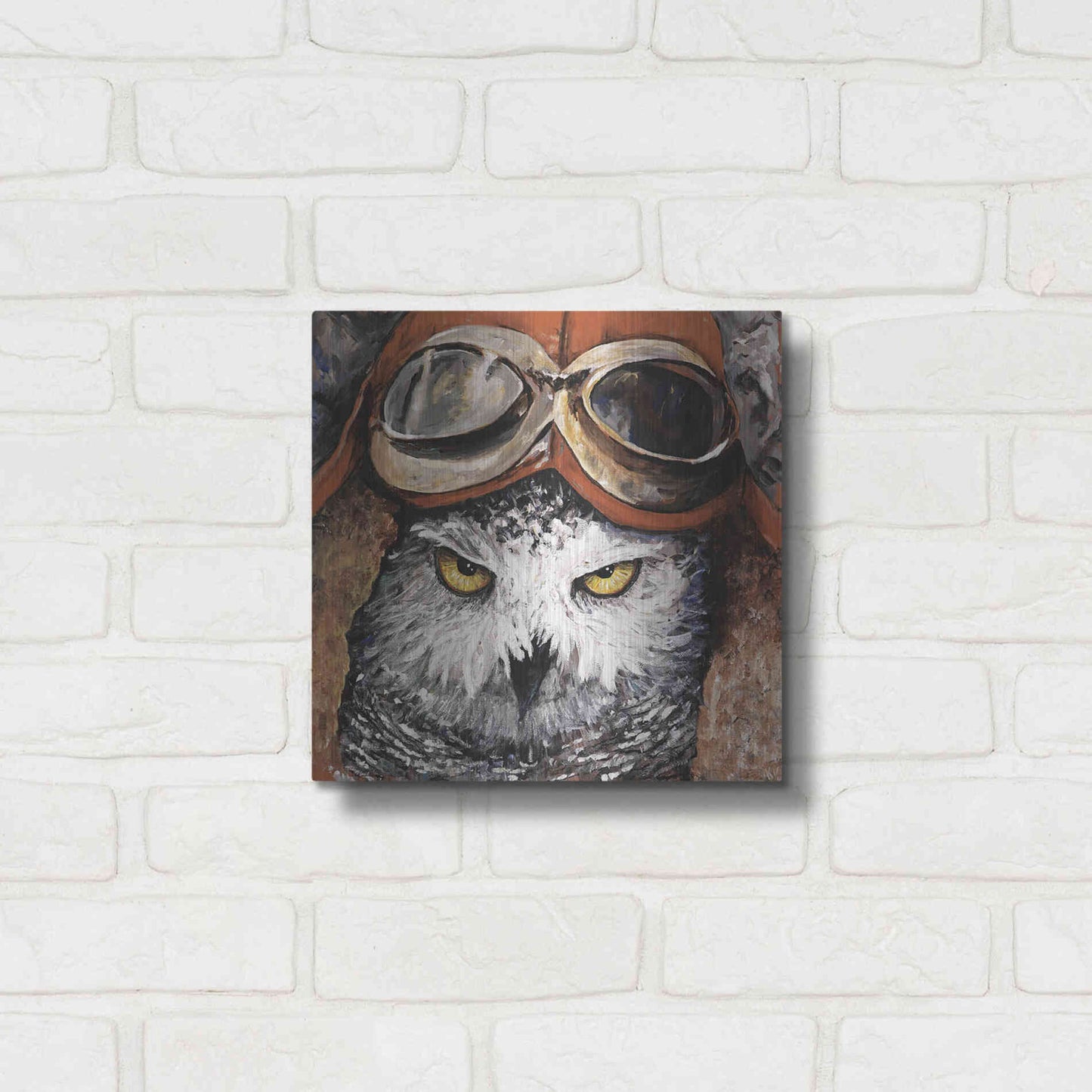 Luxe Metal Art 'On the Prowl' by Kamdon Kreations, Metal Wall Art,12x12