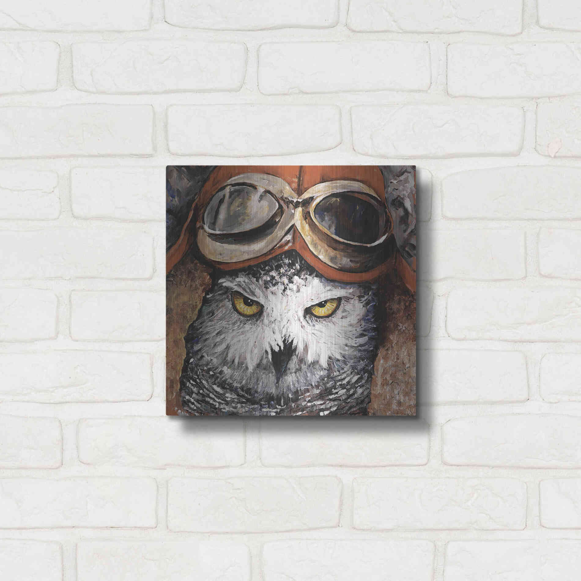 Luxe Metal Art 'On the Prowl' by Kamdon Kreations, Metal Wall Art,12x12