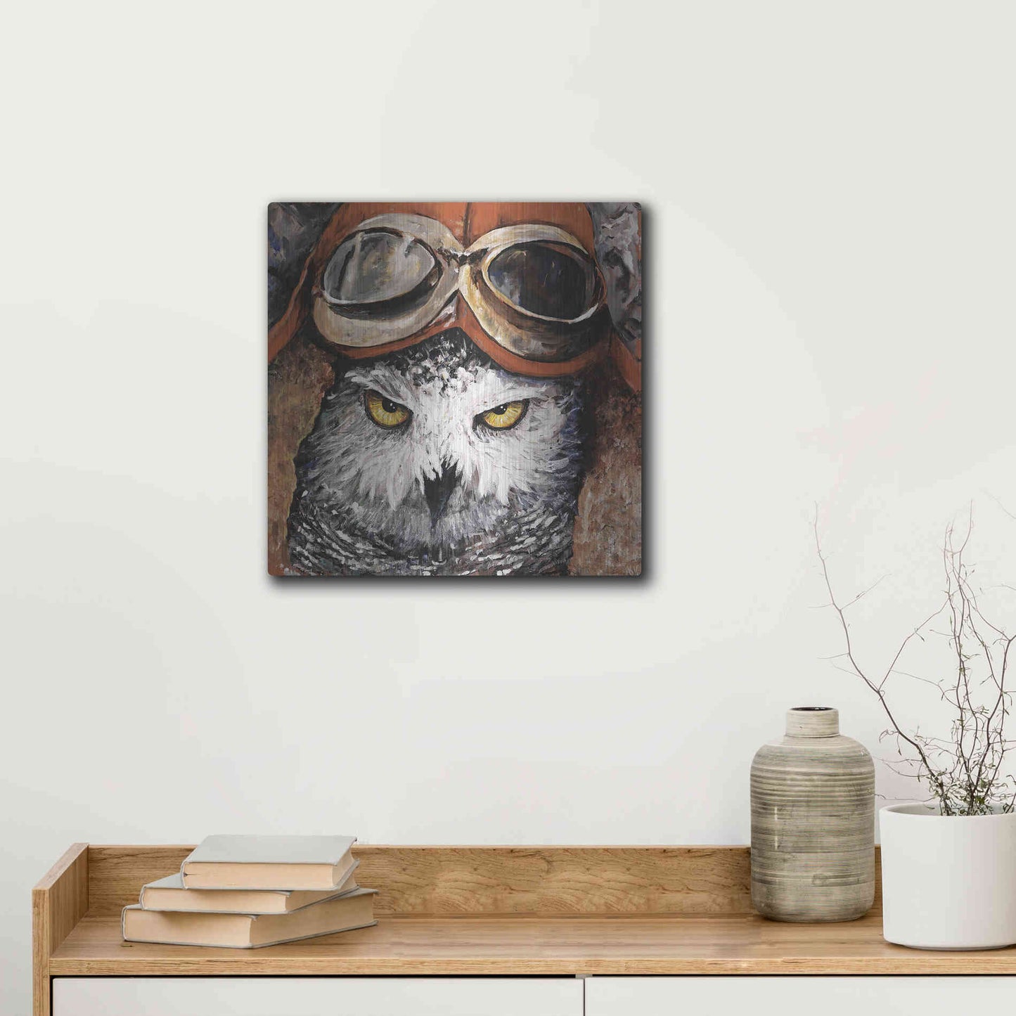 Luxe Metal Art 'On the Prowl' by Kamdon Kreations, Metal Wall Art,12x12