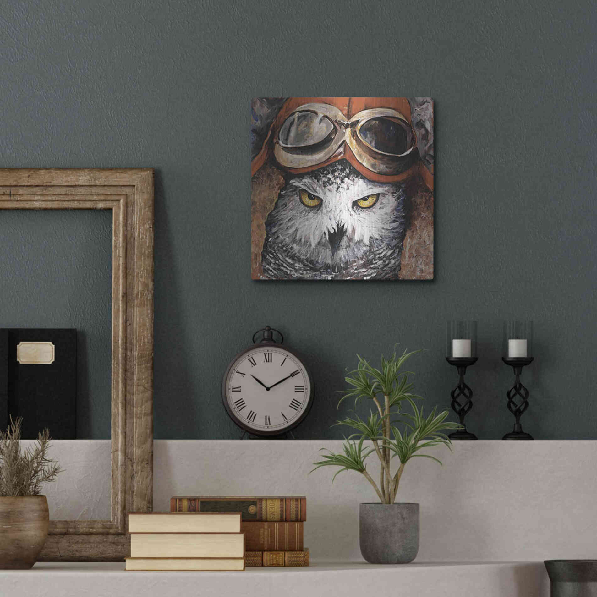 Luxe Metal Art 'On the Prowl' by Kamdon Kreations, Metal Wall Art,12x12
