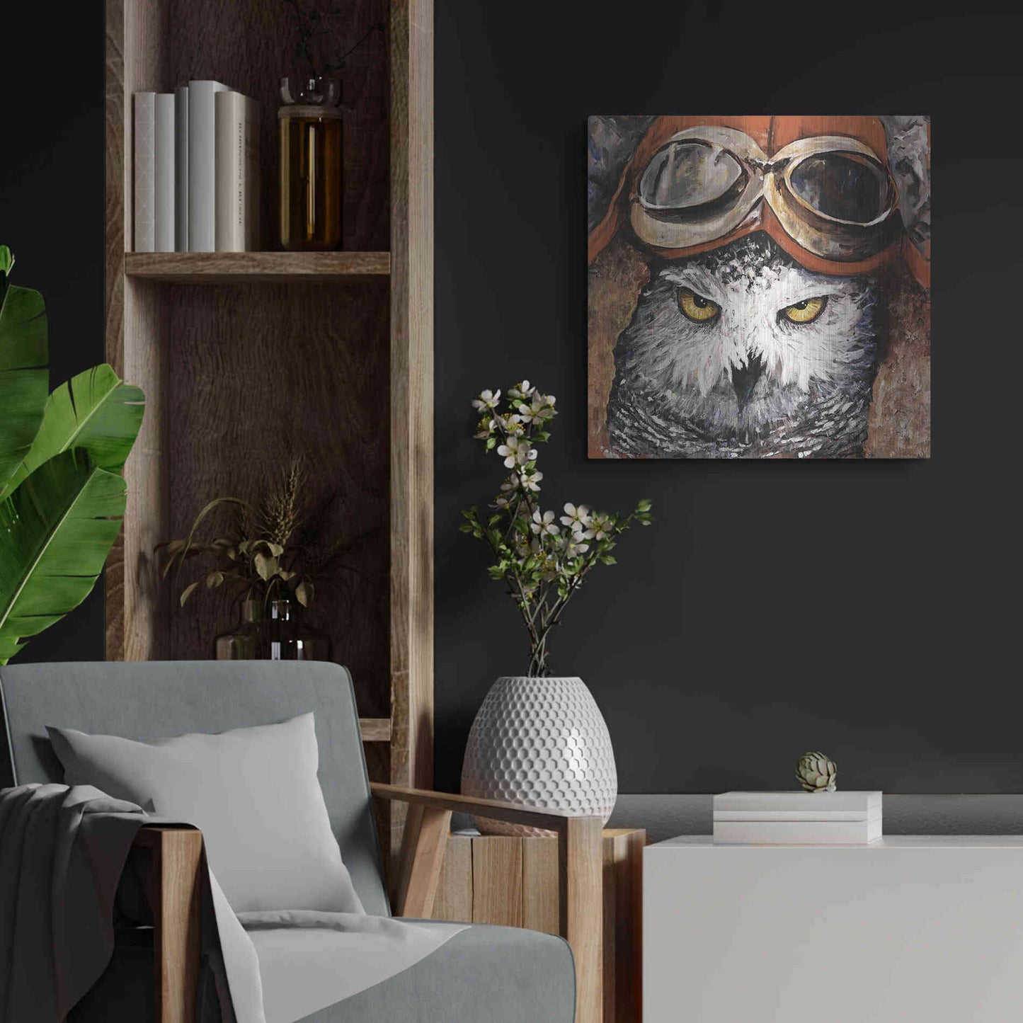 Luxe Metal Art 'On the Prowl' by Kamdon Kreations, Metal Wall Art,24x24
