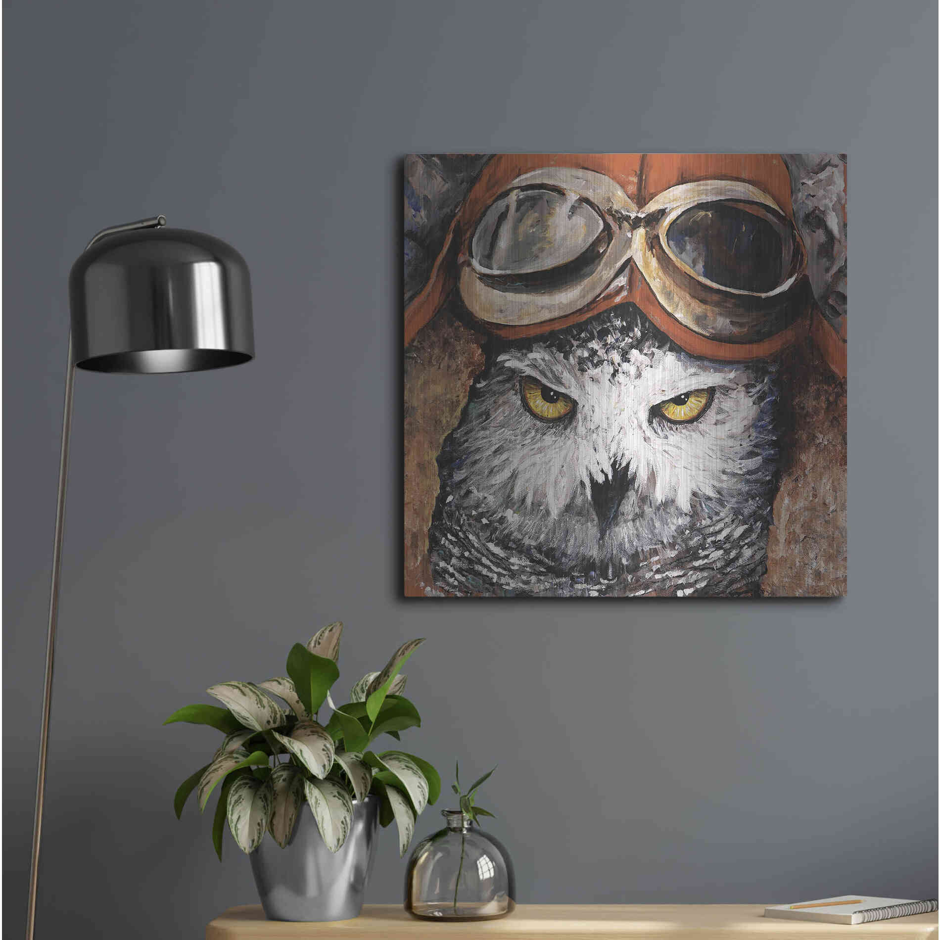 Luxe Metal Art 'On the Prowl' by Kamdon Kreations, Metal Wall Art,24x24