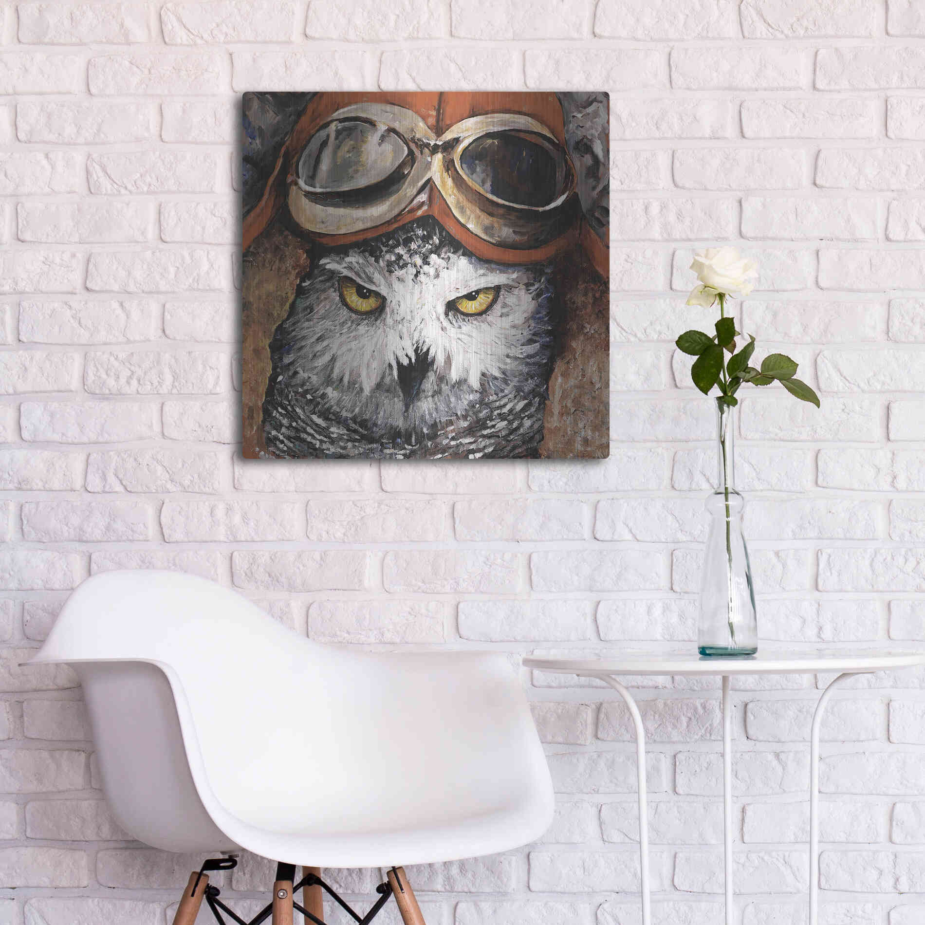 Luxe Metal Art 'On the Prowl' by Kamdon Kreations, Metal Wall Art,24x24