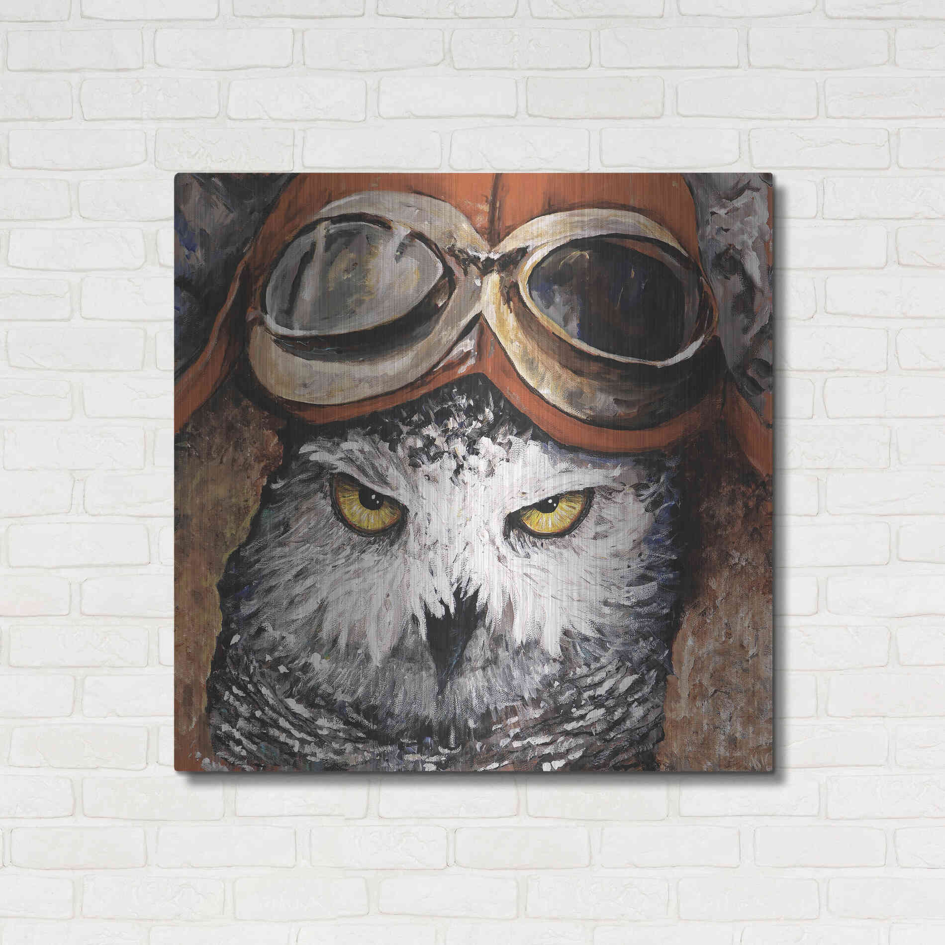 Luxe Metal Art 'On the Prowl' by Kamdon Kreations, Metal Wall Art,36x36