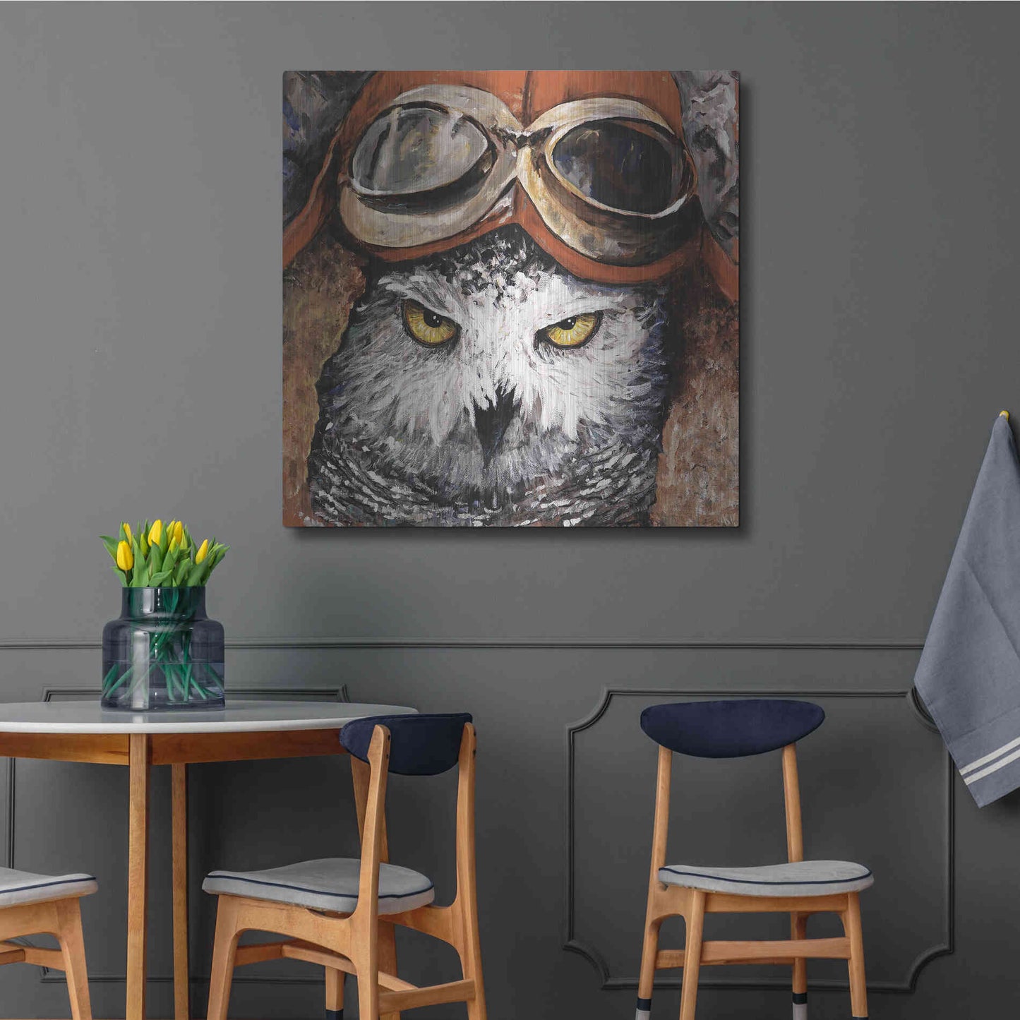 Luxe Metal Art 'On the Prowl' by Kamdon Kreations, Metal Wall Art,36x36