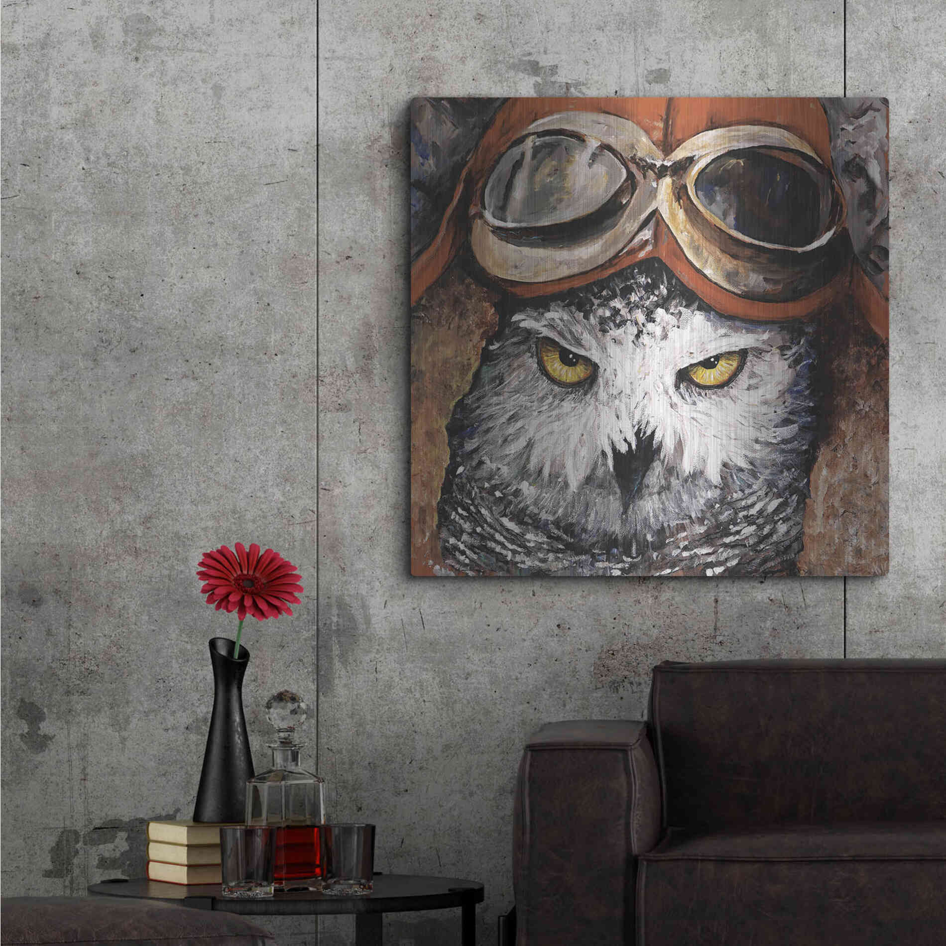 Luxe Metal Art 'On the Prowl' by Kamdon Kreations, Metal Wall Art,36x36