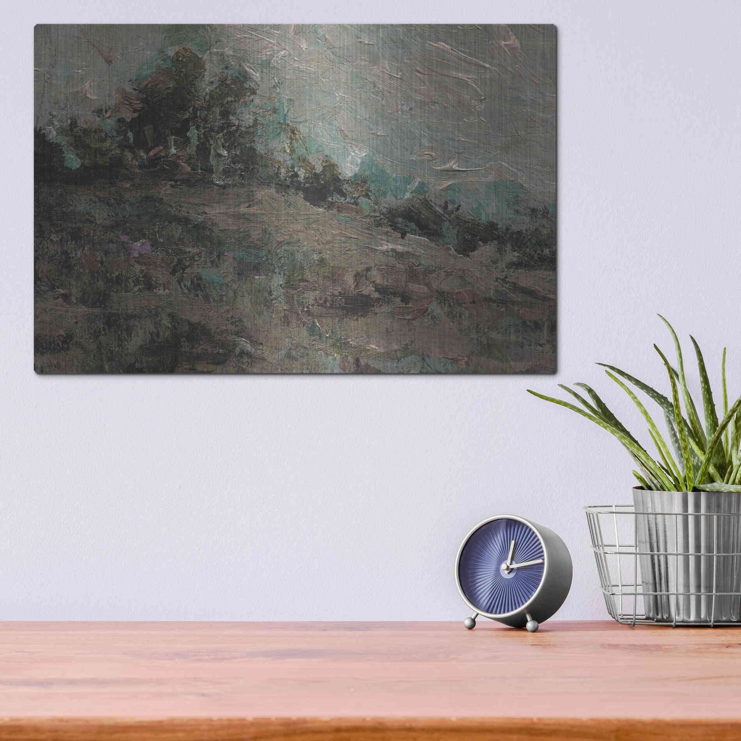 Luxe Metal Art 'Something Old, Something New' by Kamdon Kreations, Metal Wall Art,16x12
