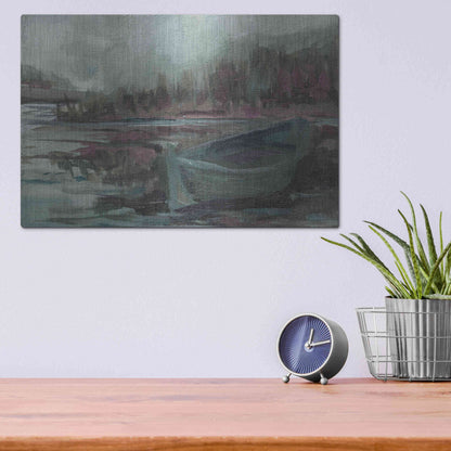 Luxe Metal Art 'Old Fishing Boat' by Kamdon Kreations, Metal Wall Art,16x12