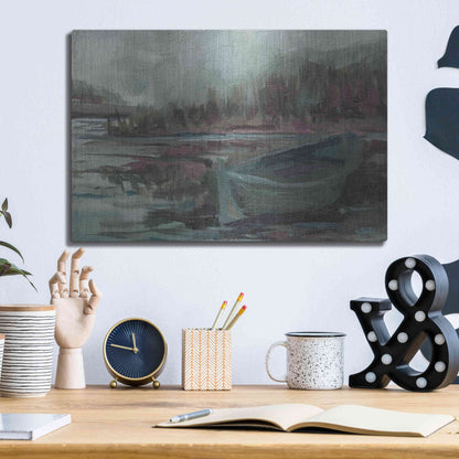 Luxe Metal Art 'Old Fishing Boat' by Kamdon Kreations, Metal Wall Art,16x12