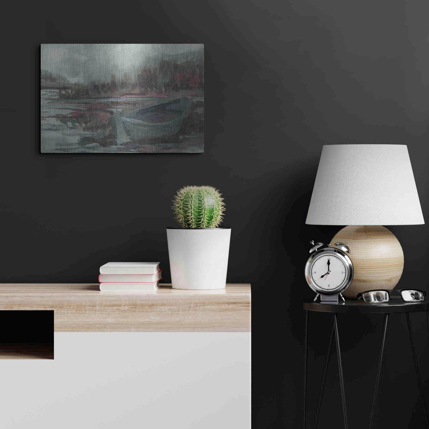 Luxe Metal Art 'Old Fishing Boat' by Kamdon Kreations, Metal Wall Art,24x16